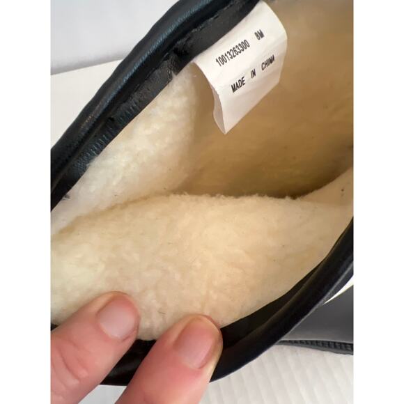 Charter Club Trudyy Water Resistant Rain Boots Black with Sherpa Fleece Size 8 - Picture 10 of 13